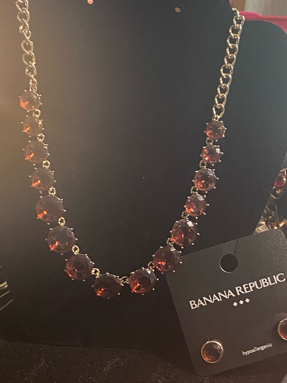 Banana Republic necklace and earrings matching set